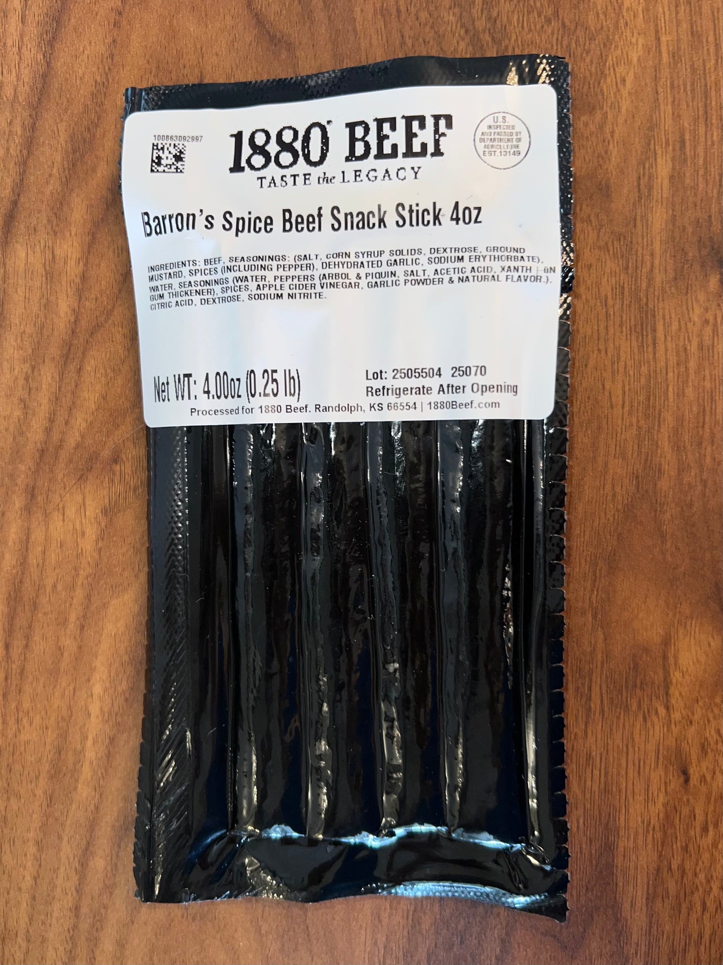 Barron’s Spice Beef Sticks