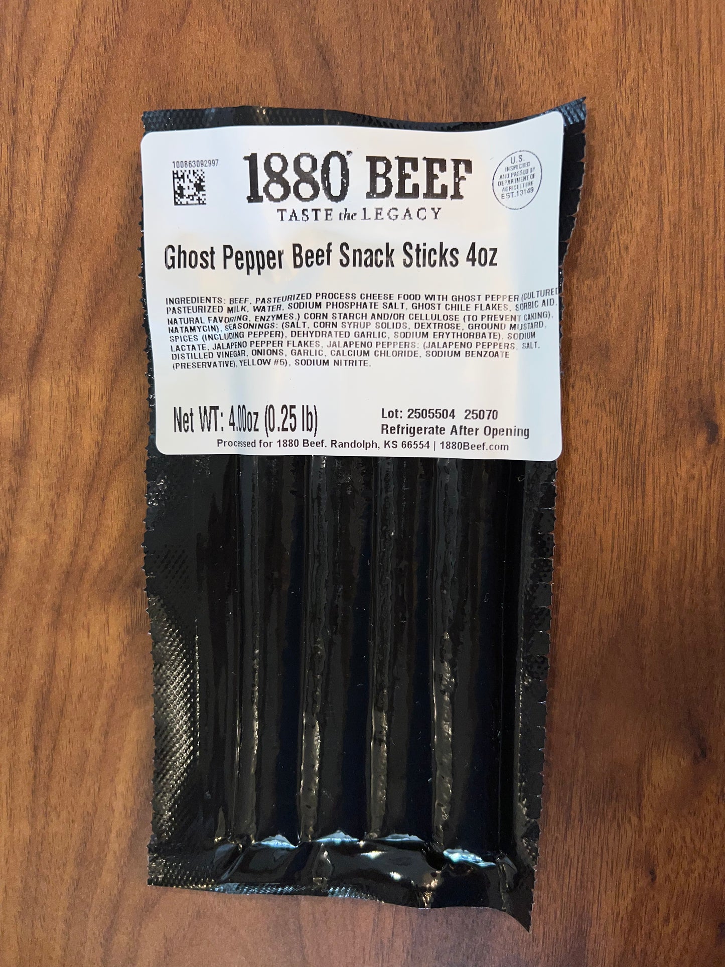 Ghost Pepper Beef Sticks