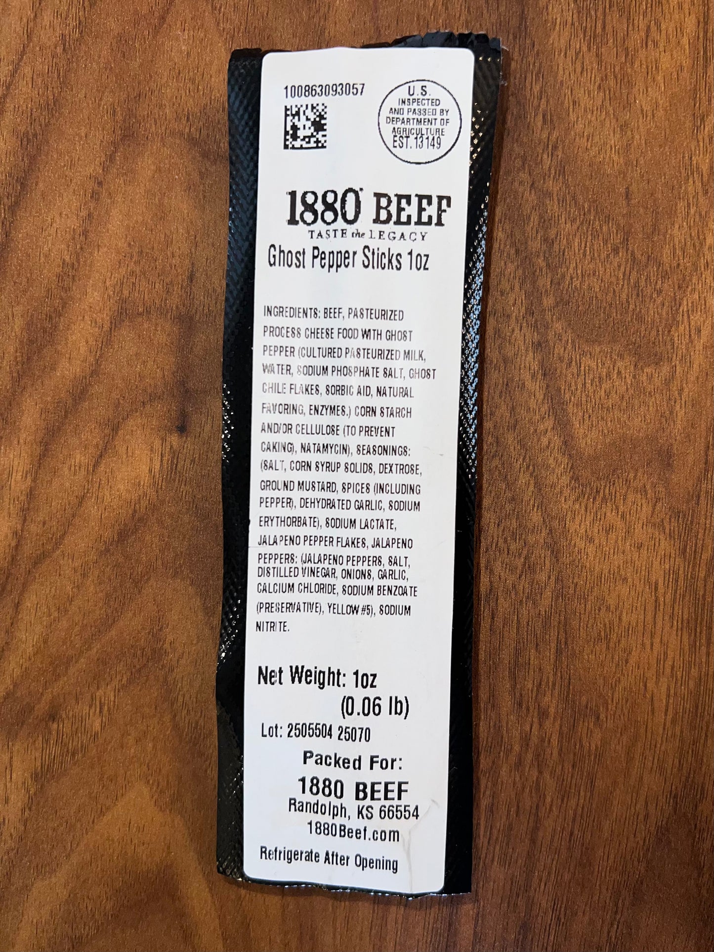 Ghost Pepper Beef Stick
