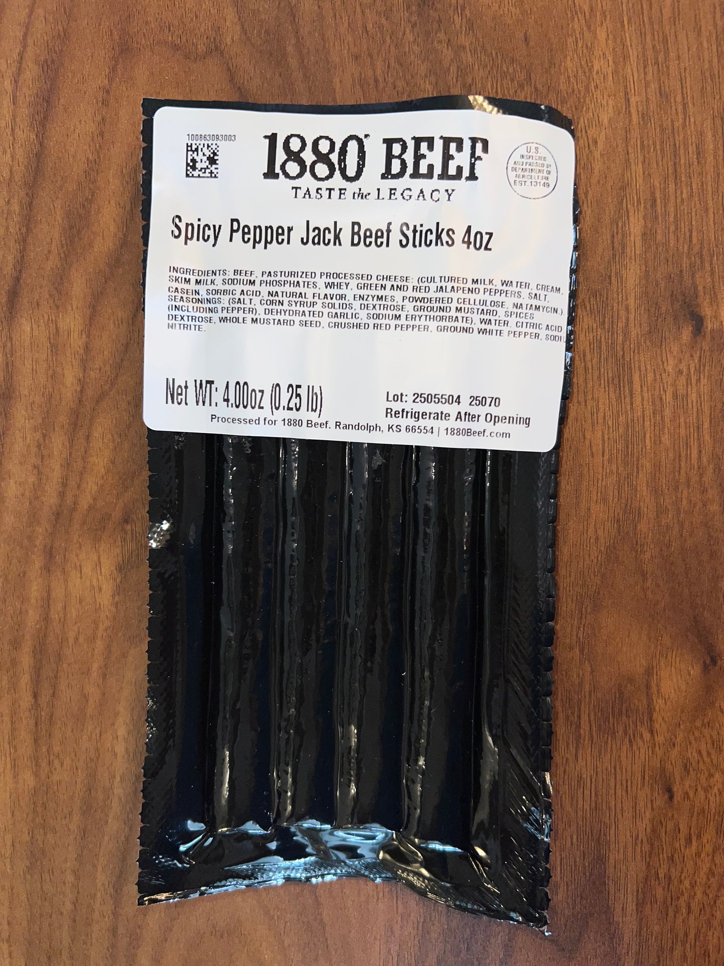 Spicy Pepper Jack Beef Sticks