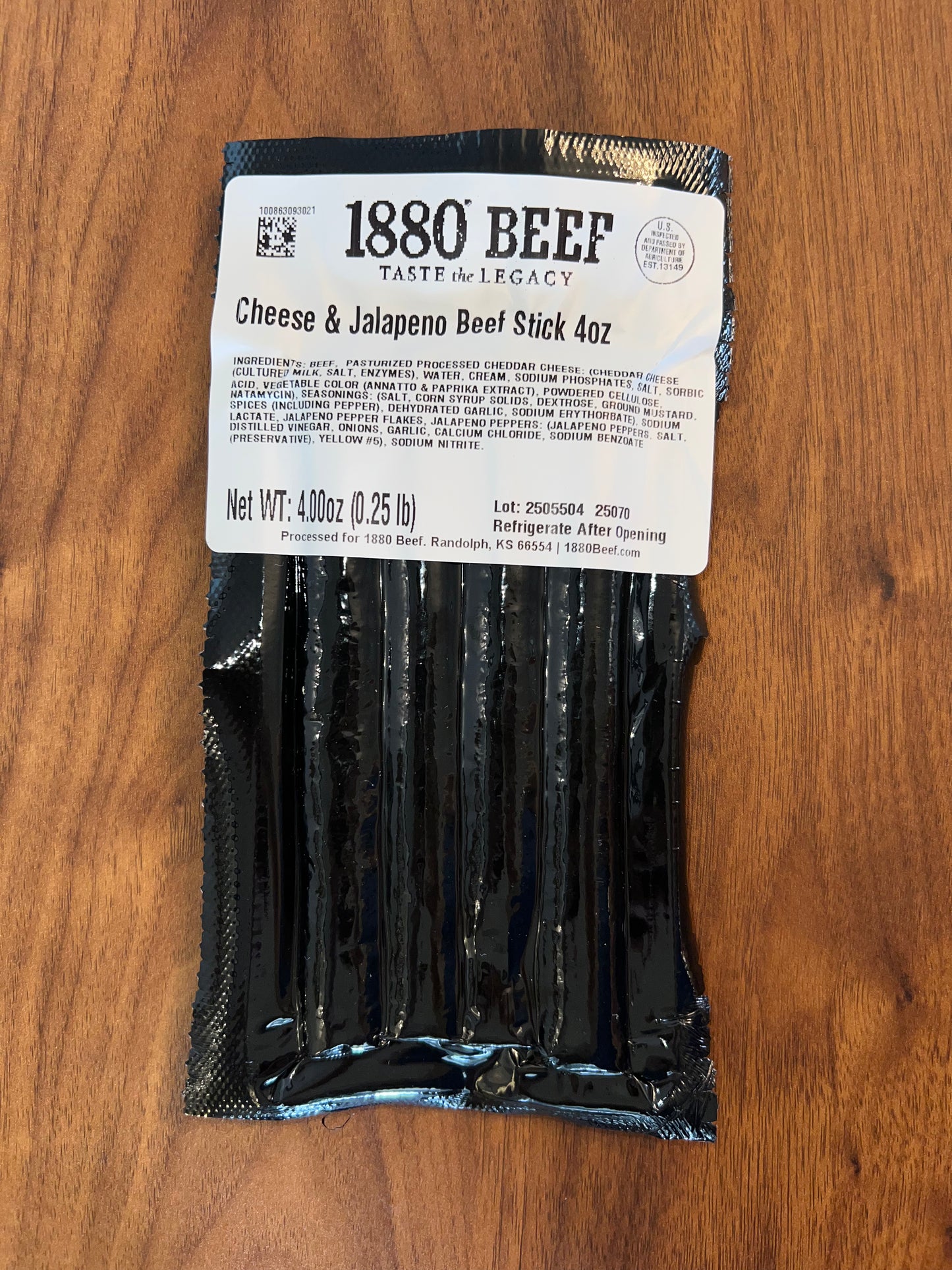 Cheese & Jalapeno Beef Sticks