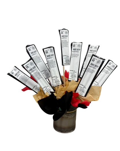 Beef Stick Bouquet- one dozen