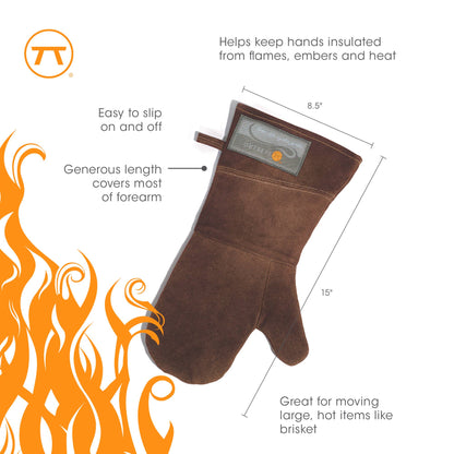 Outset Brown Leather Grill Mitt