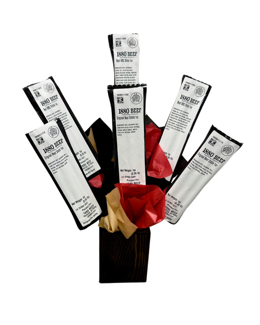 Beef Stick Bouquet- half dozen