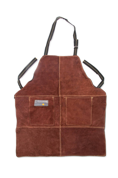 Brown Leather Grill Apron