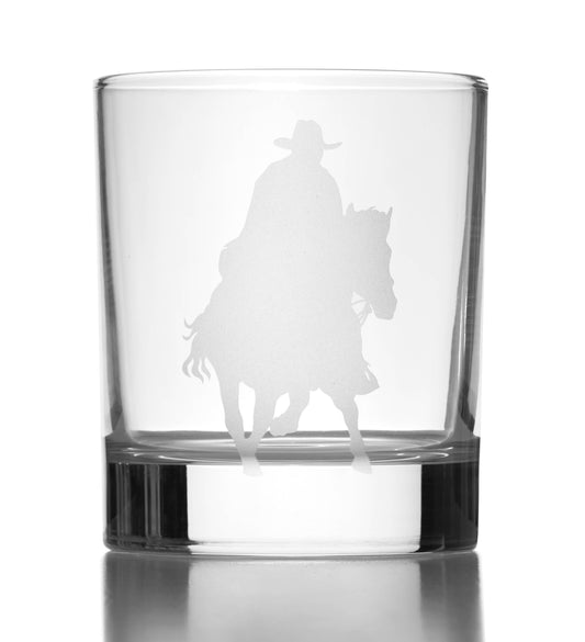 Cowboy Old-Fashioned Whiskey Glass