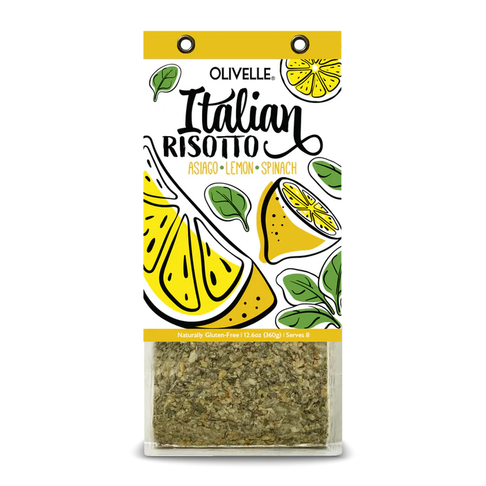 Olivelle Asiago Lemon Spinach Risotto