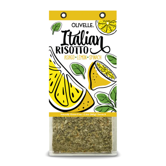 Olivelle Asiago Lemon Spinach Risotto