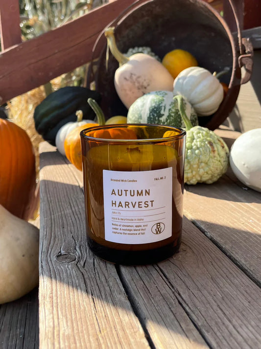 Autumn Harvest Branded Wick Candles