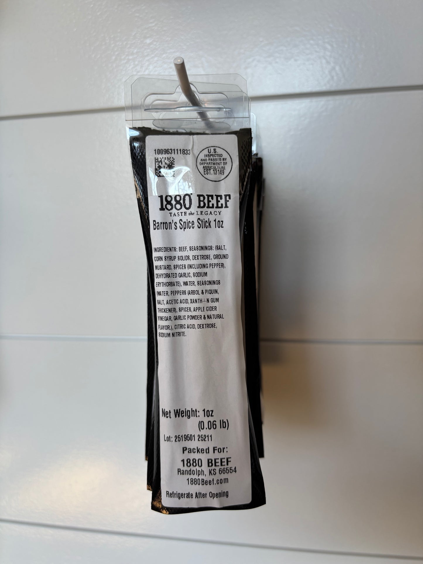 Barron's Spice Single Beef Stick