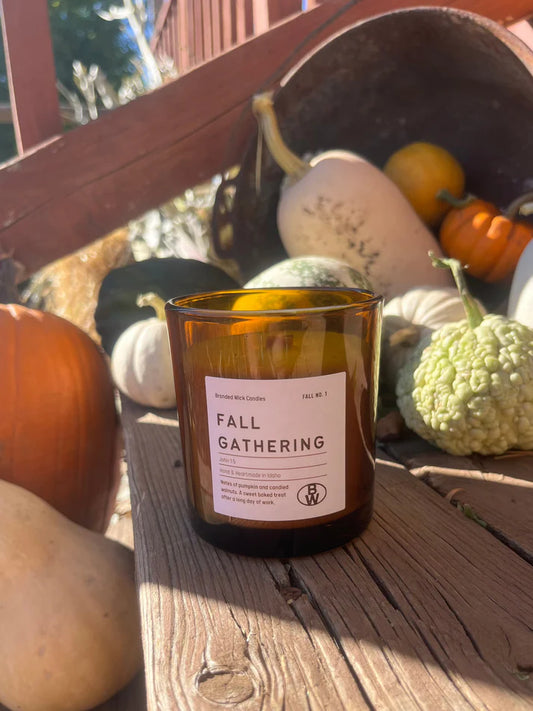 Fall Gathering Branded Wick Candle