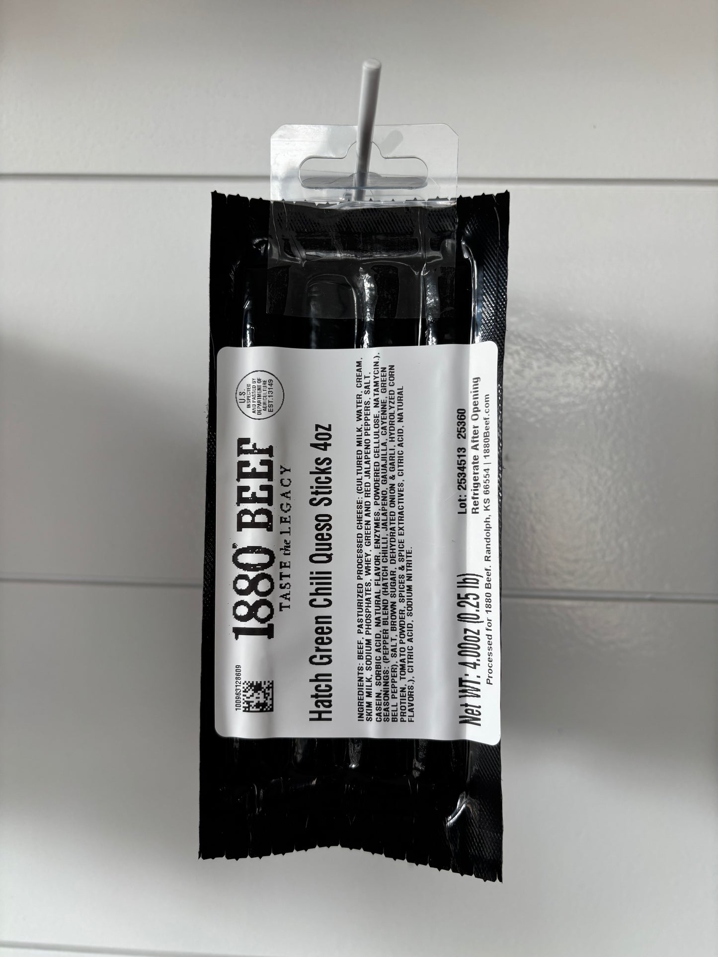 Hatch Green Chili Queso Beef Sticks