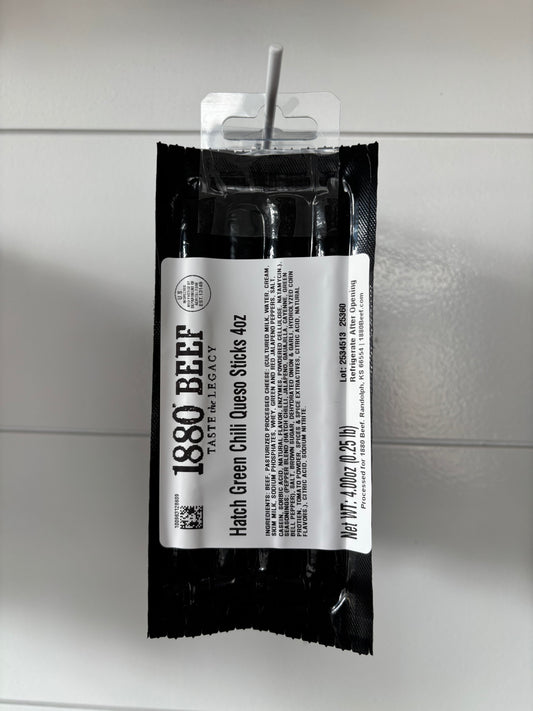 Hatch Green Chili Queso Beef Sticks