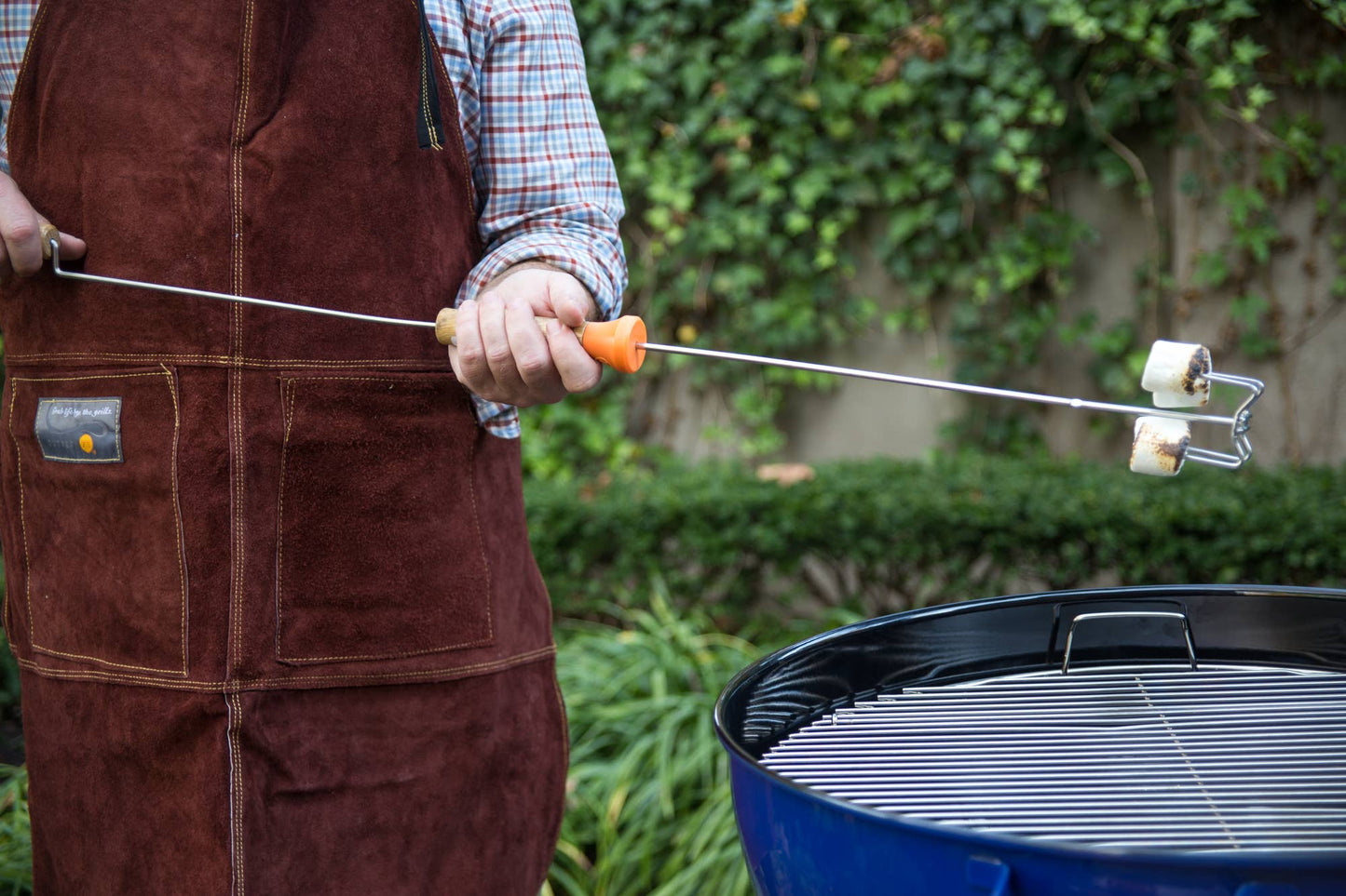 Brown Leather Grill Apron