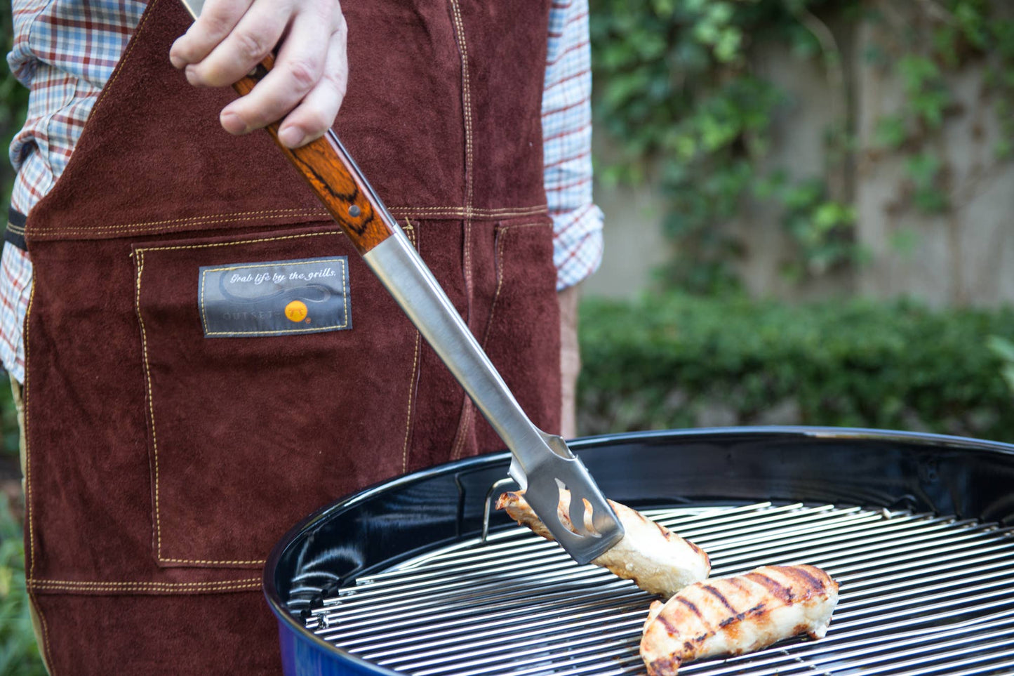 Brown Leather Grill Apron